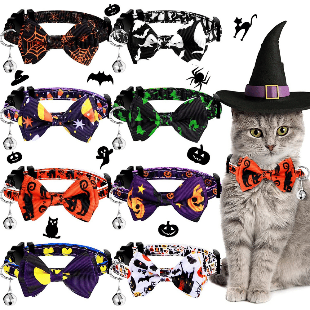 Halloween Cat Collars making Cat's Howl at the Moon!